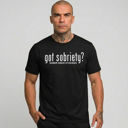 Got Sobriety Sober Since Sober T Shirt graphic detail (view 4)