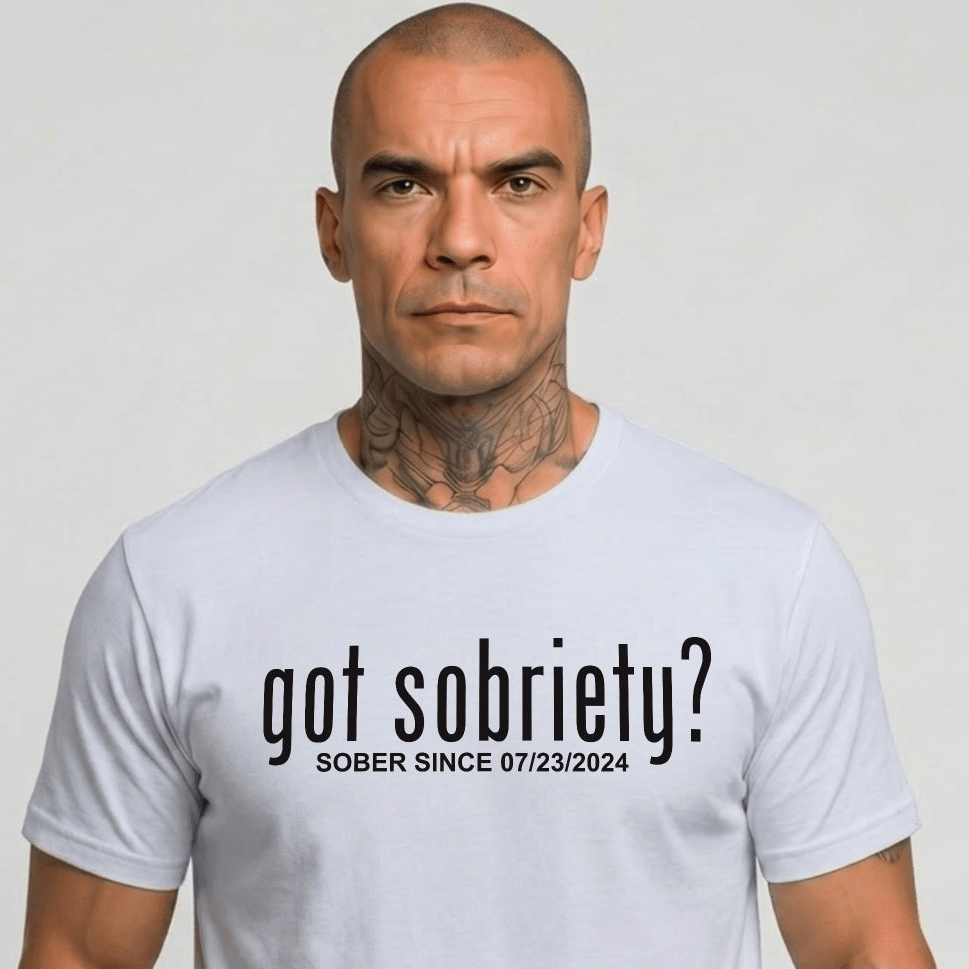 Got Sobriety Sober Since Sober T Shirt fit detail (view 9)