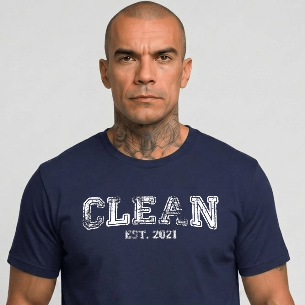 Recovery Year Men's Sobriety Sober T Shirt lifestyle view (view 15)