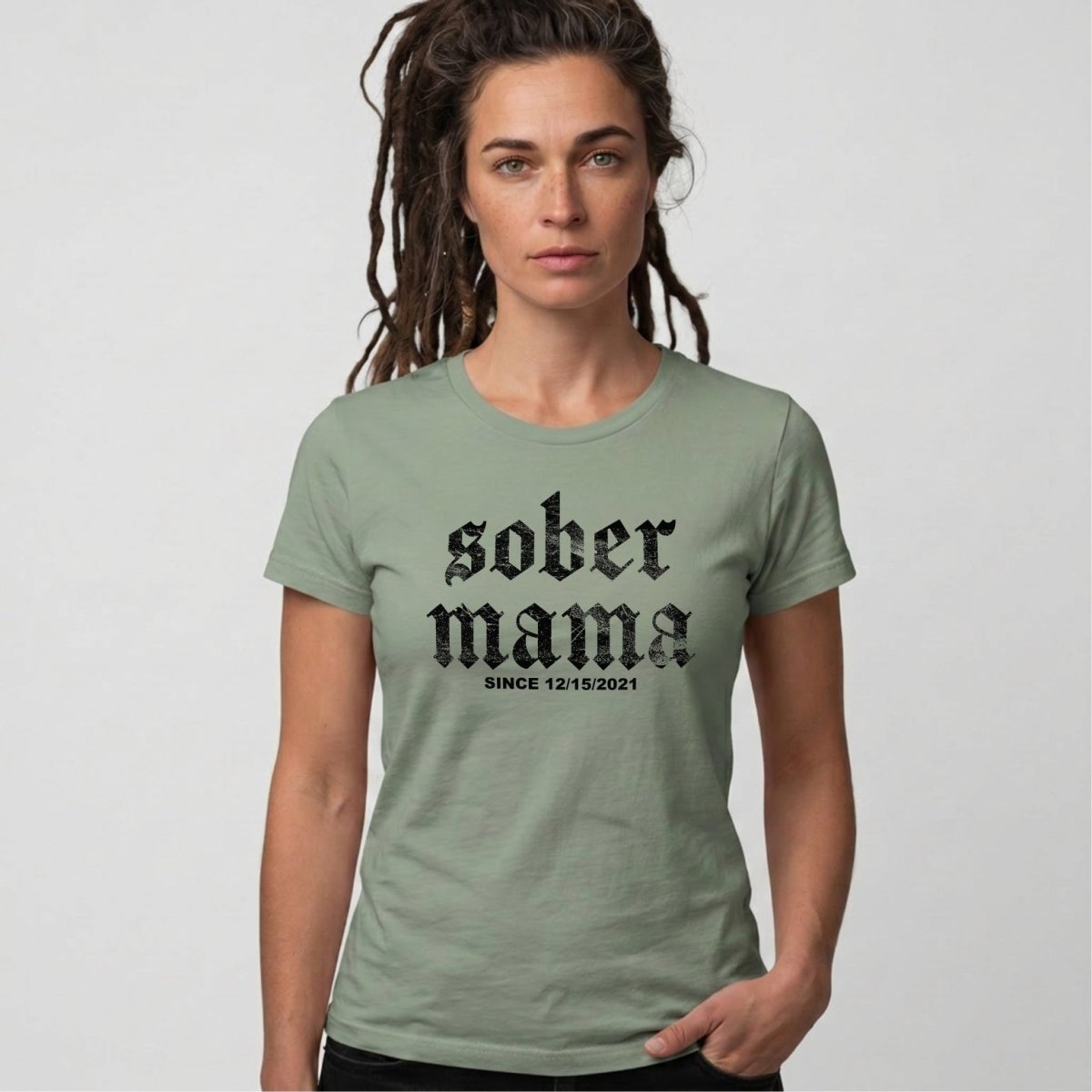 Sober Mama Sober T Shirt lifestyle view (view 25)