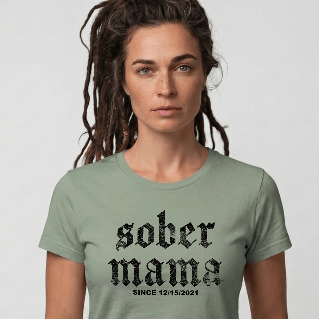 Sober Mama Sober T Shirt graphic detail (view 24)