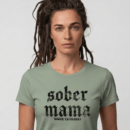 Sober Mama Sober T Shirt graphic detail (view 24)