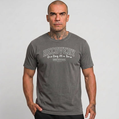 Sober T Shirt | Men's Recovery Looks Good On You Garment-Dyed