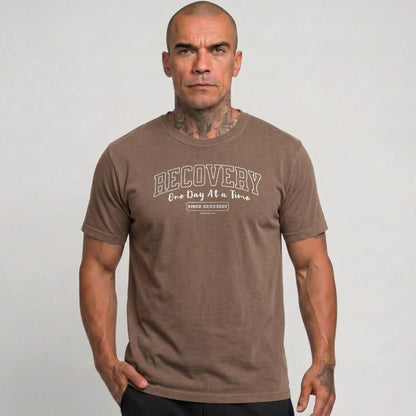 Sober T Shirt | Men's Recovery Looks Good On You Garment-Dyed