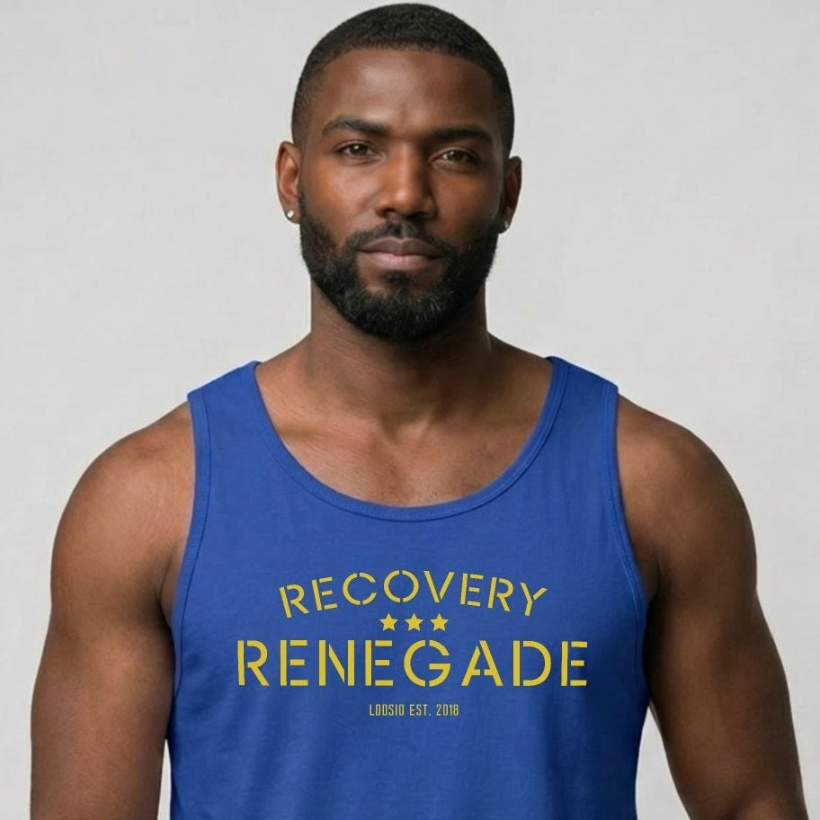 Recovery Renegade Sober Tank Top close-up view (view 12)