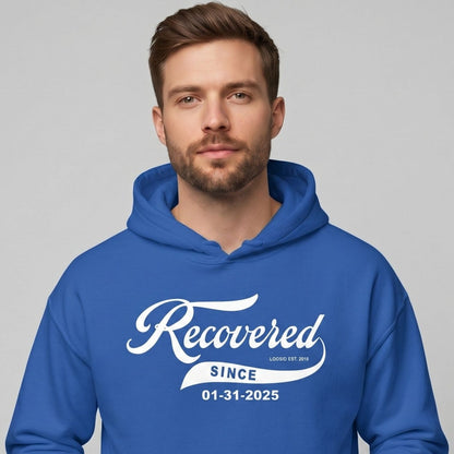 Loosid Recovered Since Recovery Hoodie featuring the design
