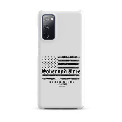 Sober & Free Snap Recovery Phone Case back view (view 7)