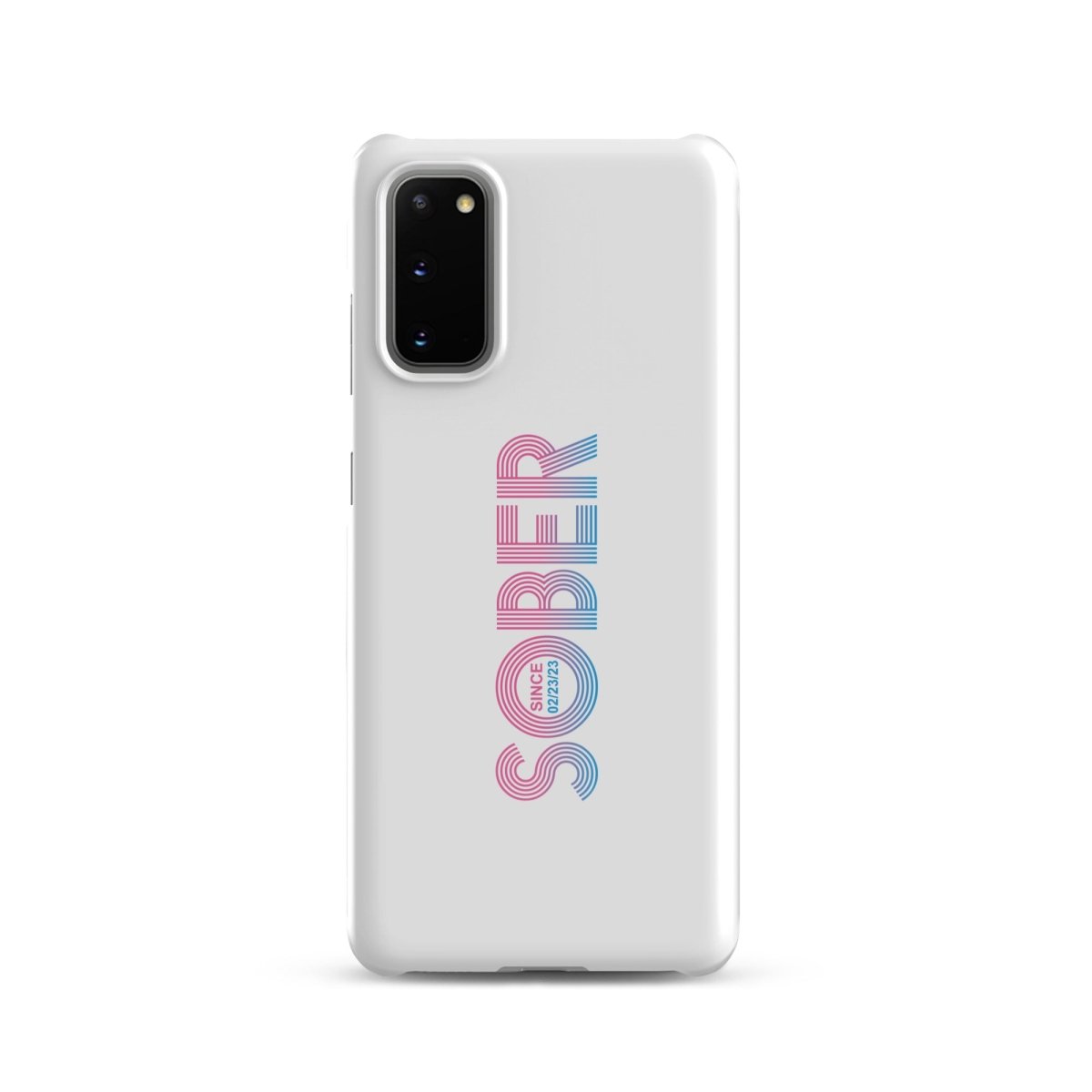 Sober Since Snap Recovery Phone Case graphic detail (view 4)