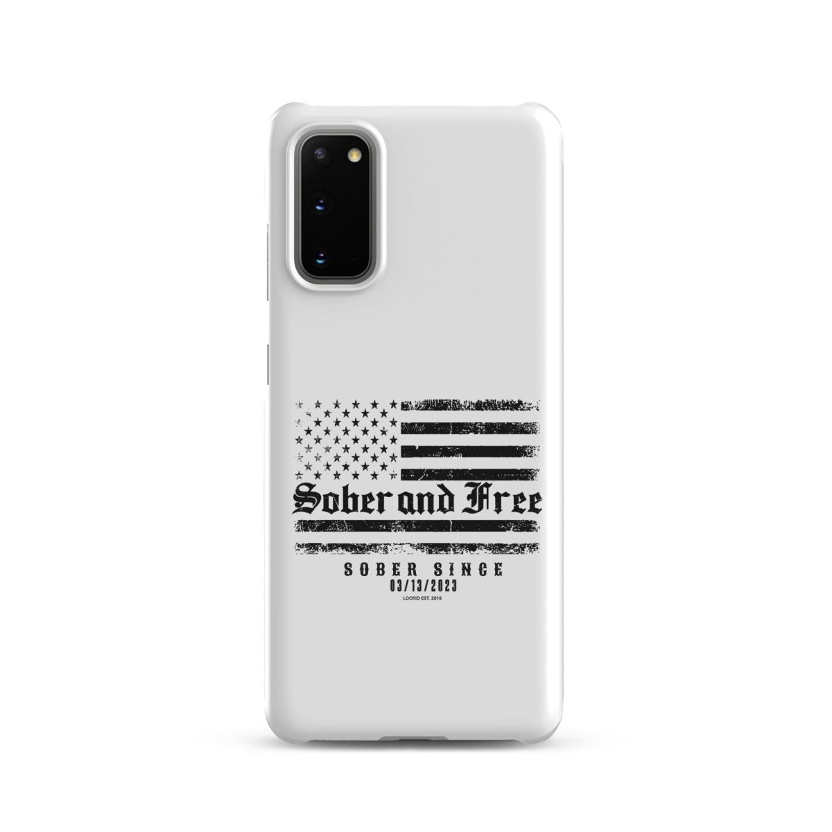 Sober & Free Snap Recovery Phone Case graphic detail (view 4)