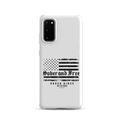 Sober & Free Snap Recovery Phone Case graphic detail (view 4)