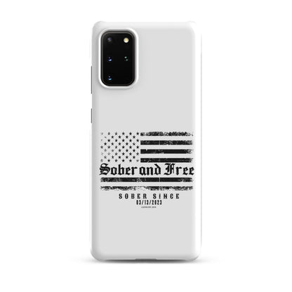 Sober & Free Snap Recovery Phone Case lifestyle view (view 5)