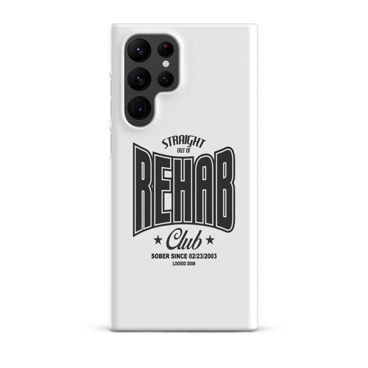 Straight Out of Rehab Snap Recovery Phone Case graphic detail (view 14)