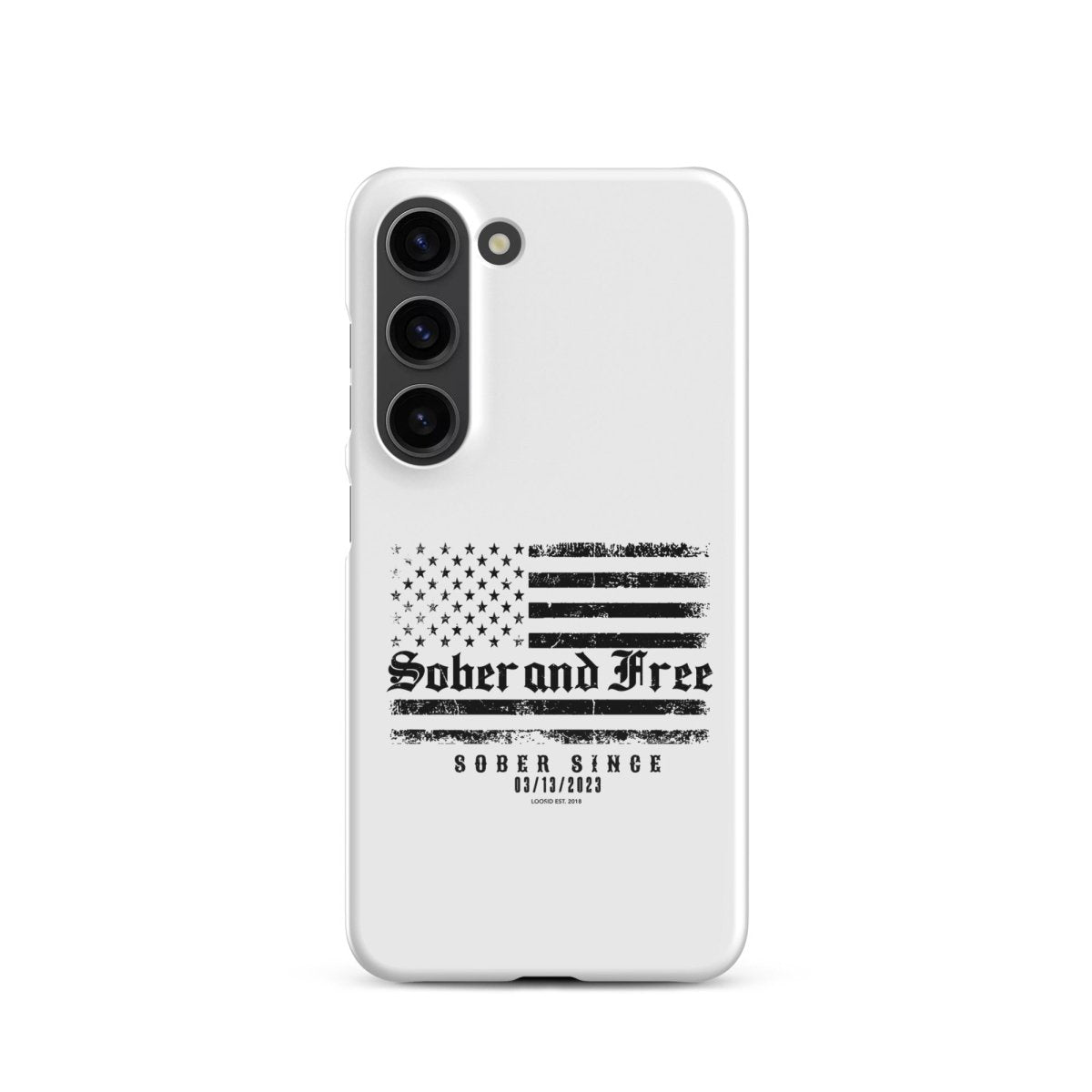 Sober & Free Snap Recovery Phone Case lifestyle view (view 15)