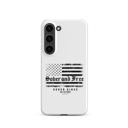 Sober & Free Snap Recovery Phone Case lifestyle view (view 15)