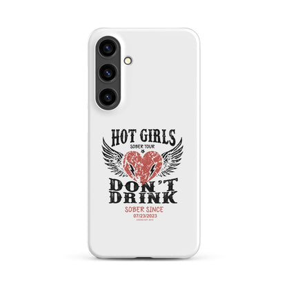Hot Girls Don't Drink Snap Recovery Phone Case fit detail (view 19)