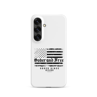 Sober & Free Snap Recovery Phone Case featuring the design (view 21)