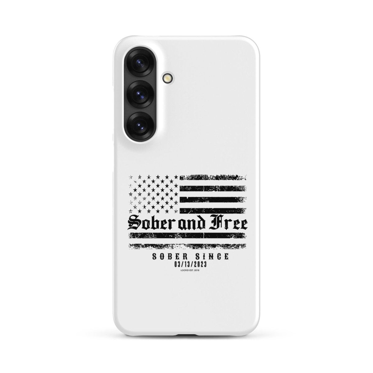 Sober & Free Snap Recovery Phone Case close-up view (view 22)