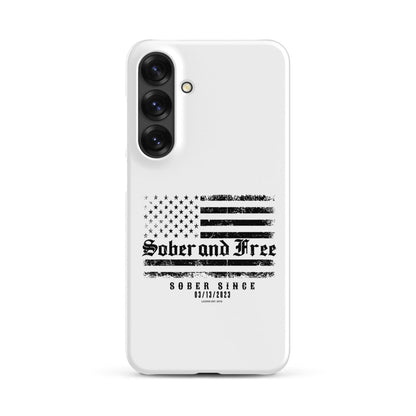 Sober & Free Snap Recovery Phone Case close-up view (view 22)