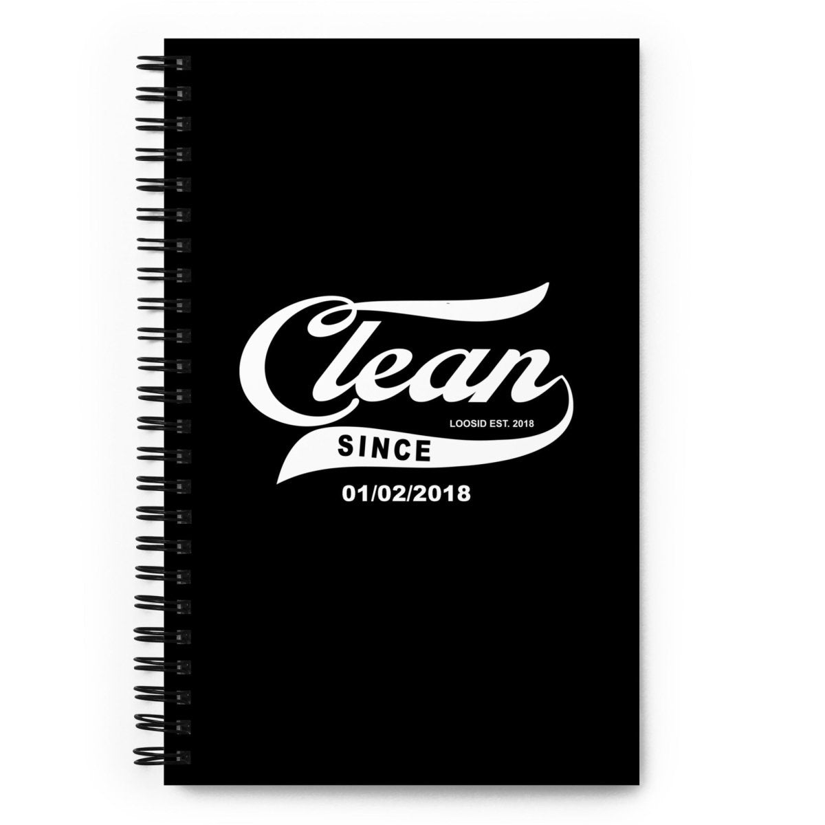 Loosid Clean Since Sober Journal featuring the design