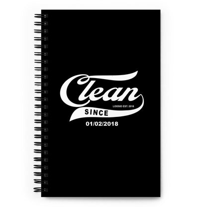 Loosid Clean Since Sober Journal featuring the design