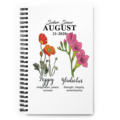 Loosid Sober Flower Month Sober Journal featuring the design