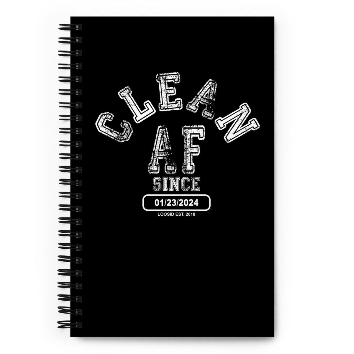 Loosid Clean AF Sober Journal featuring the design