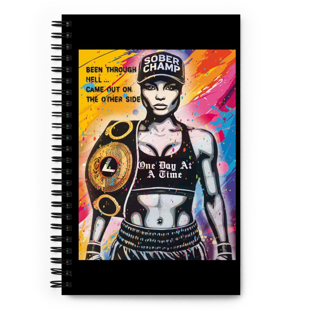 Loosid Sober Women Champ Sober Journal featuring the design