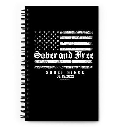 Loosid Sober and Free Sober Journal featuring the design