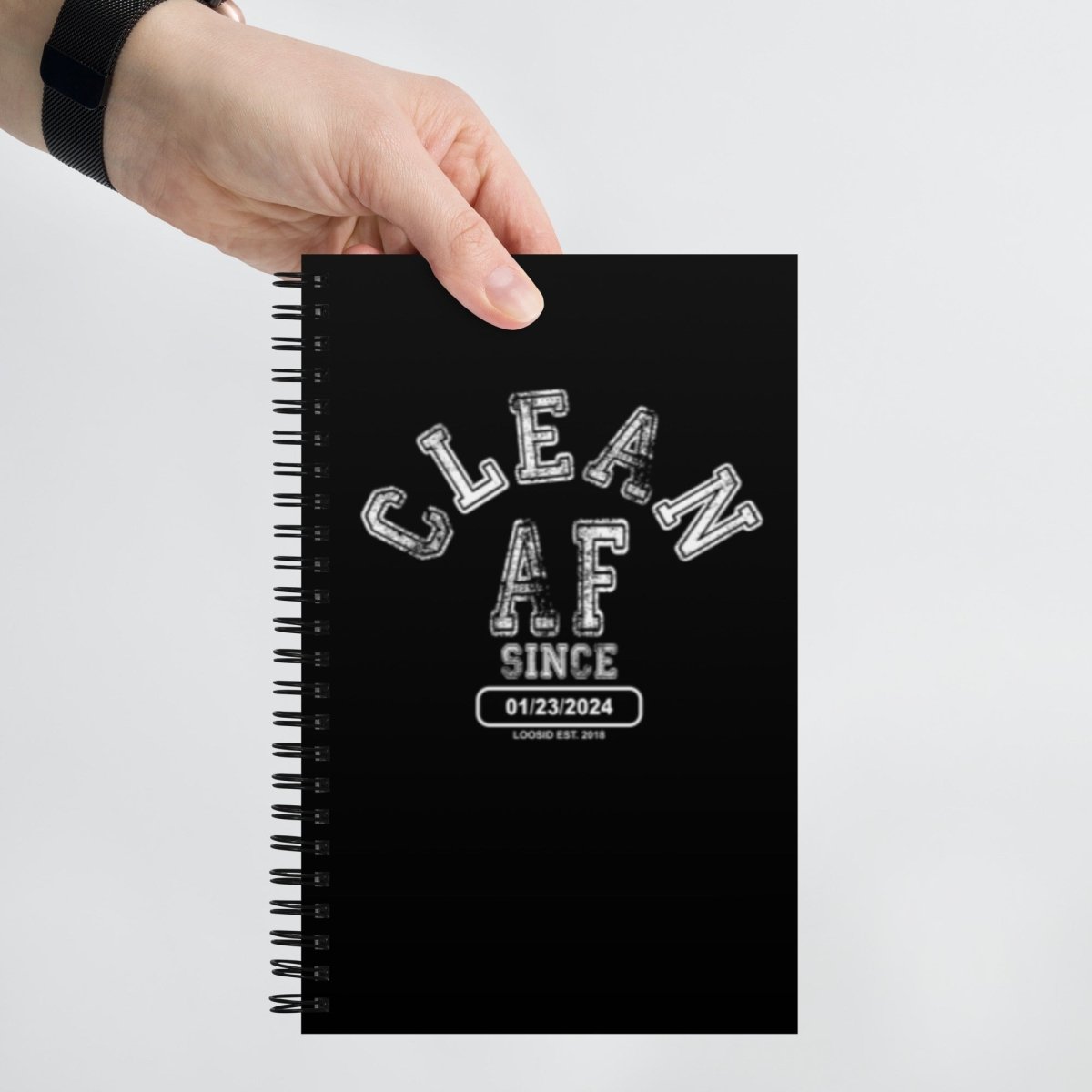 Clean AF Sober Journal flat lay styled image (view 3)