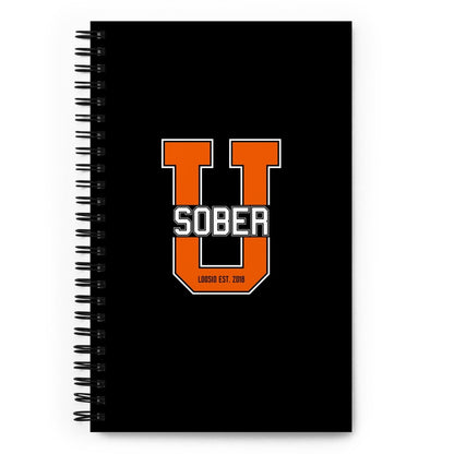 Loosid Sober University Spiral Sober Journal featuring the design