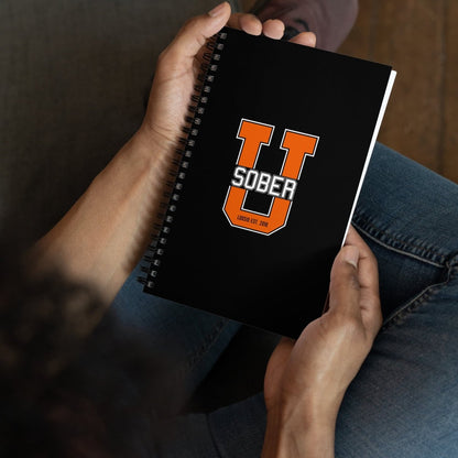 Sober University Spiral Sober Journal flat lay styled image (view 3)