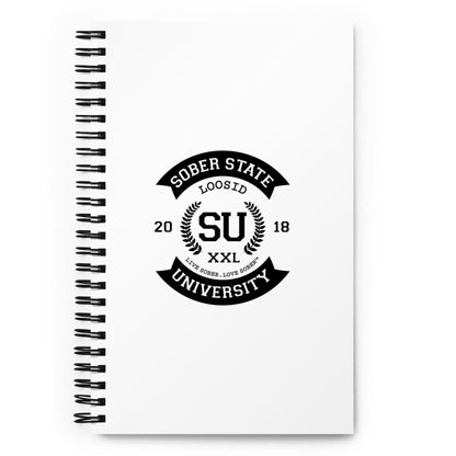 Loosid Sober State University Spiral Sober Journal featuring the design