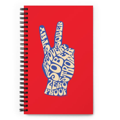 Loosid Peace & Sober Spiral Sober Journal featuring the design
