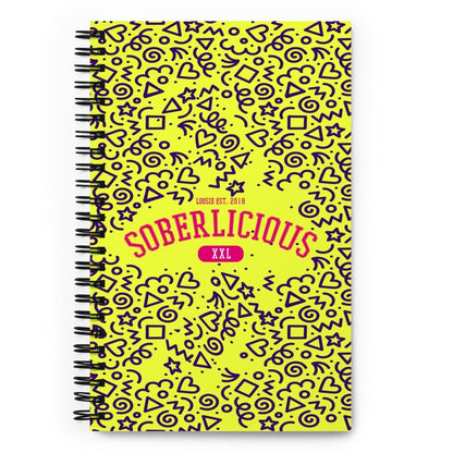 Loosid Soberlicious Spiral Sober Journal featuring the design