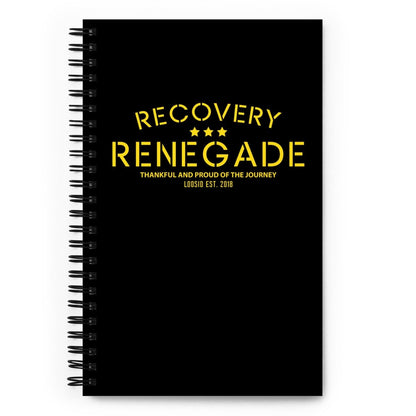 Loosid Thankful Recovery Renegade Spiral Sober Journal featuring the design