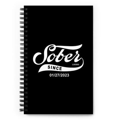 Loosid Sober Since Sober Journal featuring the design