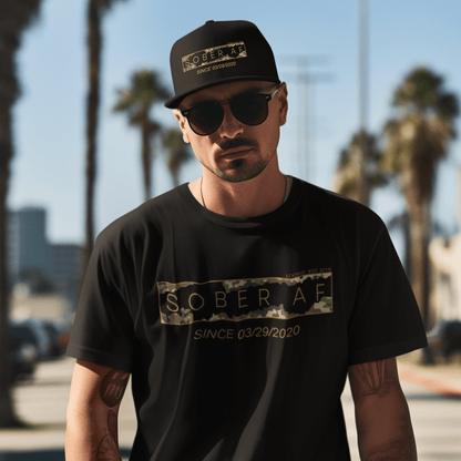 Sober Camo Sobriety Gift flat lay styled image (view 3)