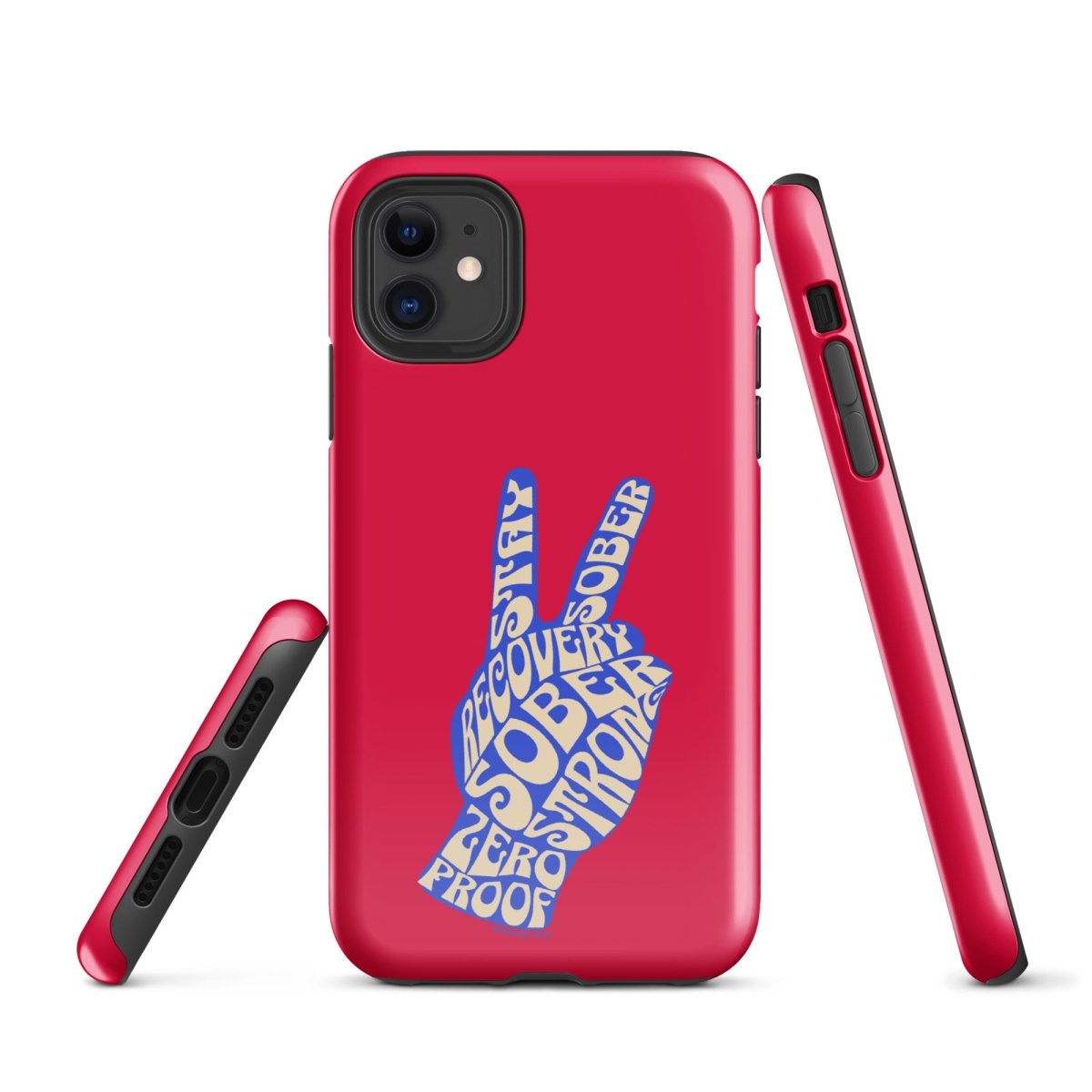 Loosid Peace & Sober Recovery Phone Case featuring the design