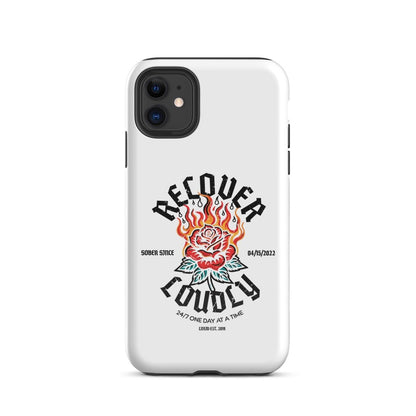 Loosid Recover Loudly Recovery Phone Case featuring the design