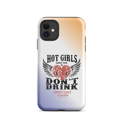 Loosid Hot Girls Don't Drink Recovery Phone Case featuring the design