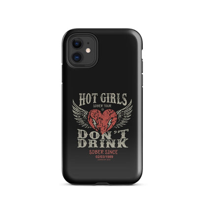 Loosid Hot Girls Don't Drink Recovery Phone Case featuring the design