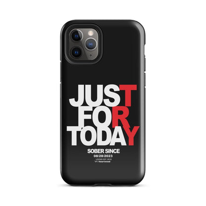 Just For Today Recovery Phone Case flat lay styled image (view 3)