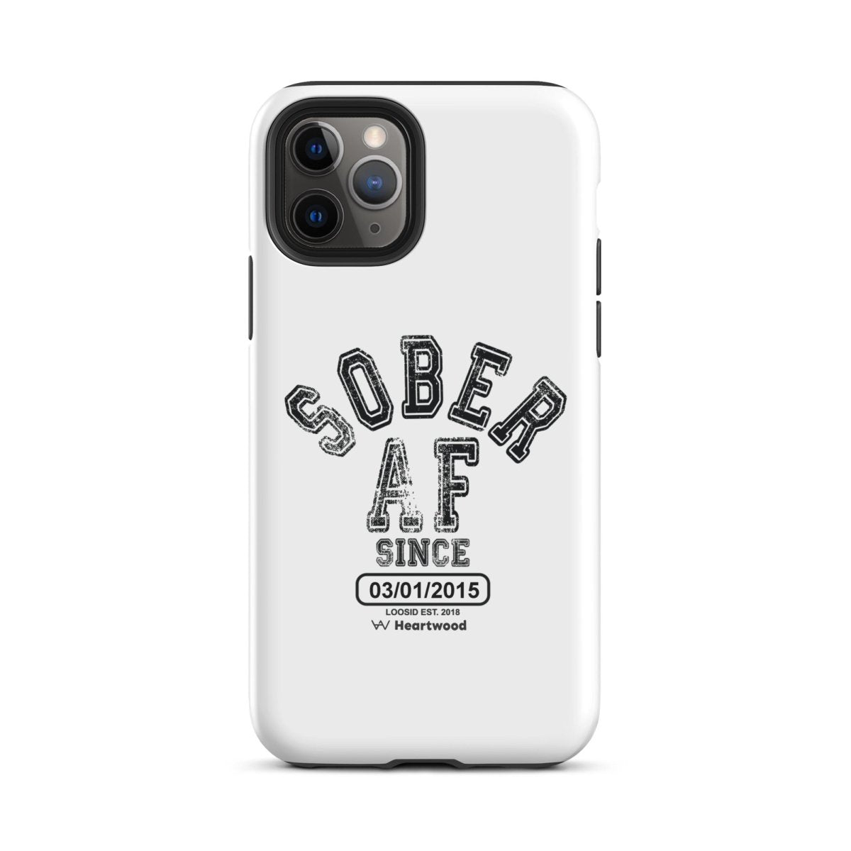 Sober AF Recovery Phone Case close-up view (view 2)