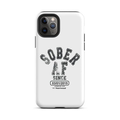 Sober AF Recovery Phone Case close-up view (view 2)