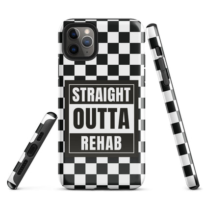Straight outta of Rehab Recovery Phone Case graphic detail (view 4)
