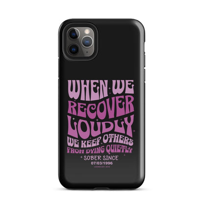 When We Recover Loud Recovery Phone Case graphic detail (view 4)