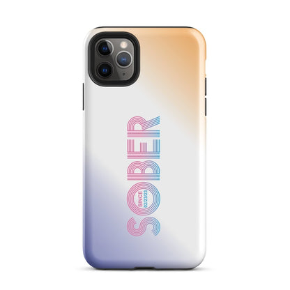 Sober Since Recovery Phone Case flat lay styled image (view 3)