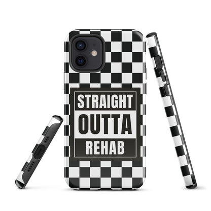 Straight outta of Rehab Recovery Phone Case side view (view 6)