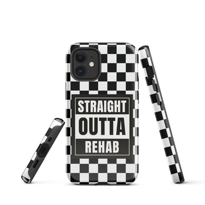 Straight outta of Rehab Recovery Phone Case lifestyle view (view 5)