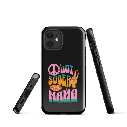 Hot Sober Mama Recovery Phone Case lifestyle view (view 5)